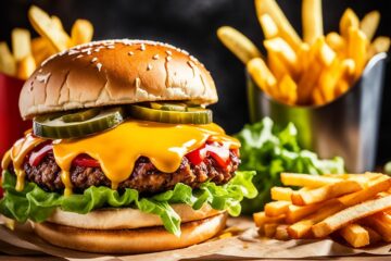 Hamburger and fries (United States)