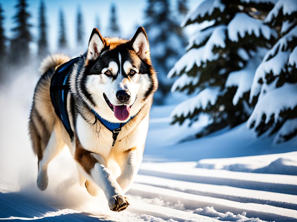 Malamute de l'Alaska sled dog