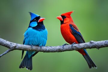 Northern Cardinals:  Blue Jays